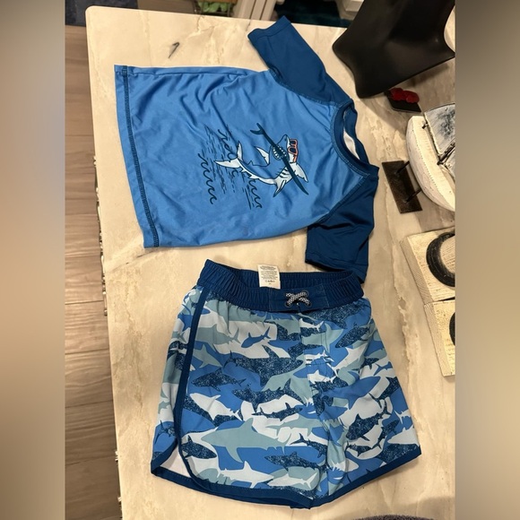 Blue Shark Swim Set 2T - Picture 1 of 5
